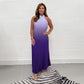 🔥Last Day Special 50% OFF💃Gradient Pleated Halter Neck Dress