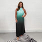 🔥Last Day Special 50% OFF💃Gradient Pleated Halter Neck Dress