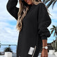 💖Limited Sale 50% OFF💖Long Sleeve Pullover Zipper Slit Casual Sweatshirt Dress🔥