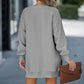💖Limited Sale 50% OFF💖Long Sleeve Pullover Zipper Slit Casual Sweatshirt Dress🔥
