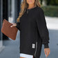 💖Limited Sale 50% OFF💖Long Sleeve Pullover Zipper Slit Casual Sweatshirt Dress🔥