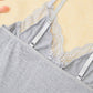 🔥Hot Sale 50% OFF👗Women's Sexy Lace Trim Slit Bowknot Decor Sleep Dress