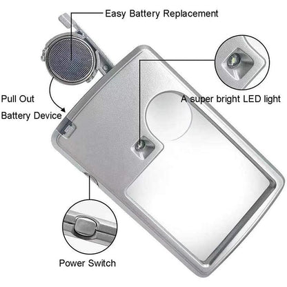 🎉LAST DAY SALE 50% OFF✨LED Card Type Magnifier for Reading