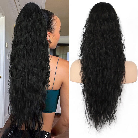 🔥LAST DAY PROMOTION 50% OFF💕Curly Wavy Frizzy Hair Extension with Ponytail