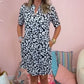 💕New Arrival Hot Sale 50% OFF👗Women’s V-Neck Short Sleeve Printed Casual Dress