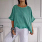 💖LAST DAY SALE 50% OFF👚Loose fit cotton linen summer top