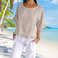 💖LAST DAY SALE 50% OFF👚Loose fit cotton linen summer top