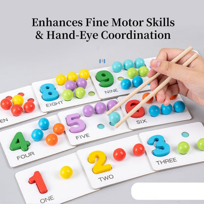 🔥Last Day Sale 50% OFF💥Montessori Clip Bead Math Counting Toy