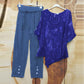 💕Hot Sale 50% OFF👚Women's Casual Daily Short-sleeved Top & Pants 2-piece Set