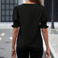 ✨LAST DAY SALE 50% OFF👚Women's Elegant V-Neck Puff Sleeve Blouse