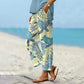 🔥Hot Sale 50% OFF👖Women's Printed Crop Pants with Pockets