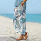 🔥Hot Sale 50% OFF👖Women's Printed Crop Pants with Pockets