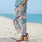 🔥Hot Sale 50% OFF👖Women's Printed Crop Pants with Pockets