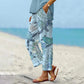 🔥Hot Sale 50% OFF👖Women's Printed Crop Pants with Pockets