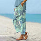 🔥Hot Sale 50% OFF👖Women's Printed Crop Pants with Pockets