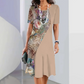 🌸Hot Sale 50% OFF👗Women's Elegant Floral Print Round Neck Dress