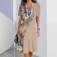 🌸Hot Sale 50% OFF👗Women's Elegant Floral Print Round Neck Dress