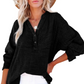 🔥Last Day Sale 50% OFF💖Women’s Casual Gauze Button Neck Long Sleeve Blouse👚