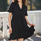 🔥2025 Summer New Sale 60%Off!!🌈Women's Ruffle Trim V-Neck Tiered Dress