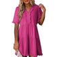 🔥2025 Summer New Sale 60%Off!!🌈Women's Ruffle Trim V-Neck Tiered Dress