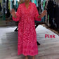 💕2025 Hot Sale 50% OFF👗Women’s Casual Printed V-neck Loose Dress