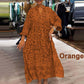 💕2025 Hot Sale 50% OFF👗Women’s Casual Printed V-neck Loose Dress