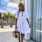 🌴Summer Specials 50% OFF👗Women's Bow Tie Blouse Dress