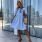 🌴Summer Specials 50% OFF👗Women's Bow Tie Blouse Dress
