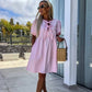🌴Summer Specials 50% OFF👗Women's Bow Tie Blouse Dress