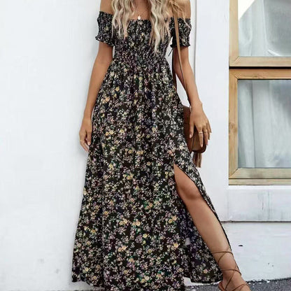 💖👗Limited Sale 50% OFF🌹Women's Elegant Floral Off-Shoulder Dress