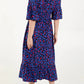 💥Hot Sales-50% OFF👗Leopard Shirred Waist Dress