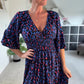 💥Hot Sales-50% OFF👗Leopard Shirred Waist Dress