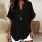 💝ONLY TODAY 50% OFF!!✨Fashion Loose Solid Color Short Sleeve Top