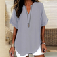 💝ONLY TODAY 50% OFF!!✨Fashion Loose Solid Color Short Sleeve Top