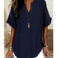 💝ONLY TODAY 50% OFF!!✨Fashion Loose Solid Color Short Sleeve Top