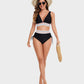 🔥Last Day Special 50% OFF👙High Waisted Tummy Control Color Block Bikini Sets