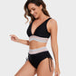 🔥Last Day Special 50% OFF👙High Waisted Tummy Control Color Block Bikini Sets